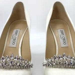 Jimmy Choo | Shoes | Jimmy Choo Womens White Romy 85 Ivory
